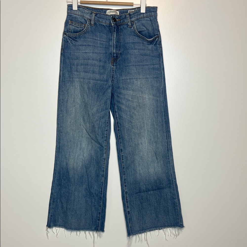 Zara tribute to the 70s wide leg jeans size 4